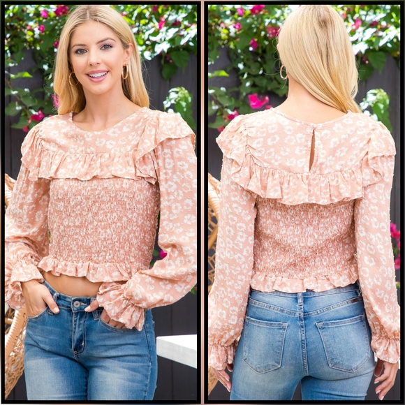 Cropped Leopard Print Blouse - Picture 1 of 6